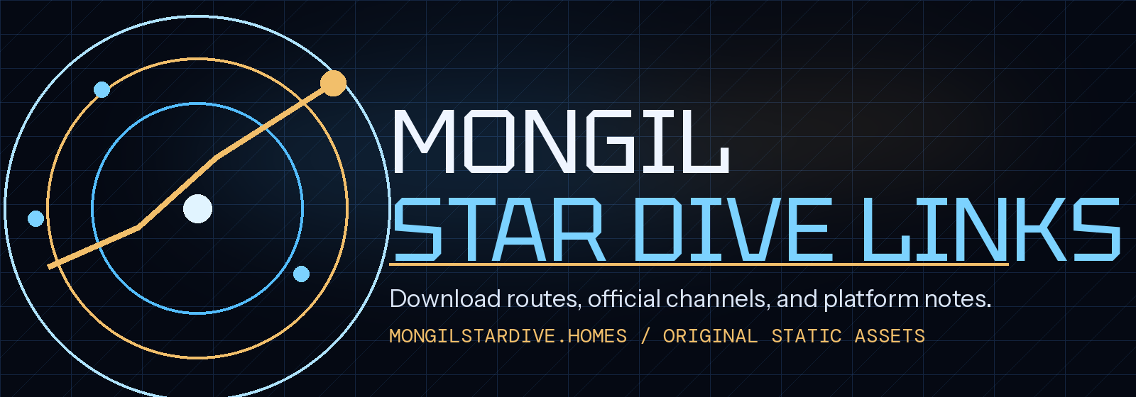 MONGIL: STAR DIVE Official Links Hub wordmark